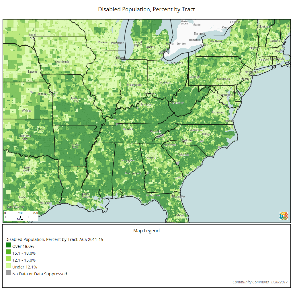 disabled-population-percent-by-tract map